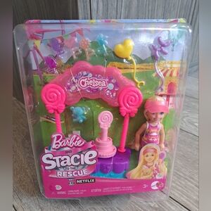 Barbie & Stacie To The Rescue Doll Set with Accessories. Ice Cream Stand Playset